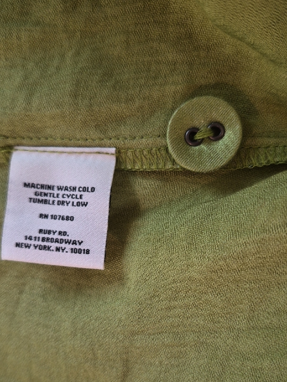Ruby Rd Button Front Blazer Green - Picture 5 of 6